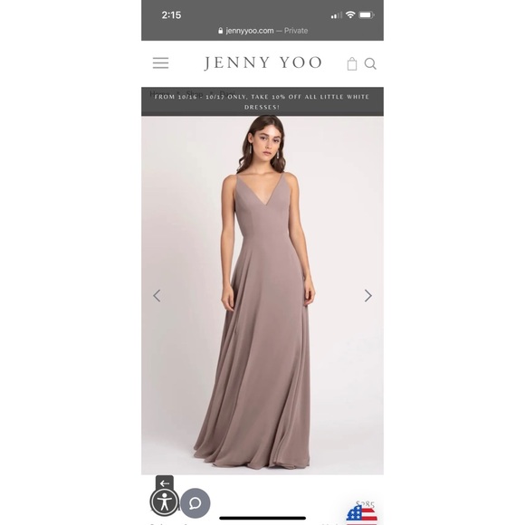 Jenny Yoo Dani Bridesmaid Dress (Wisteria) size 6 - Picture 2 of 5